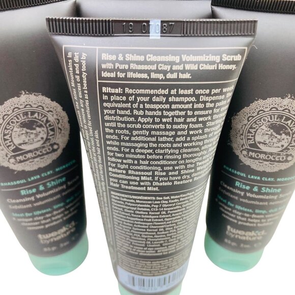 Tweak-d by Nature Rise and Shine Cleansing Volumizing Scrub 3 oz. New Set of 4 - Picture 2 of 2
